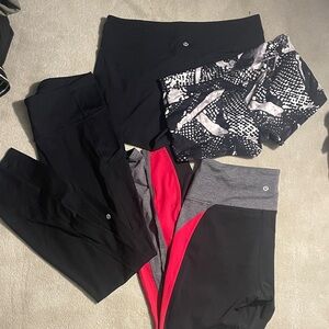 Lululemon Activewear Bundle Size 12 - Two shorts, 2 leggings